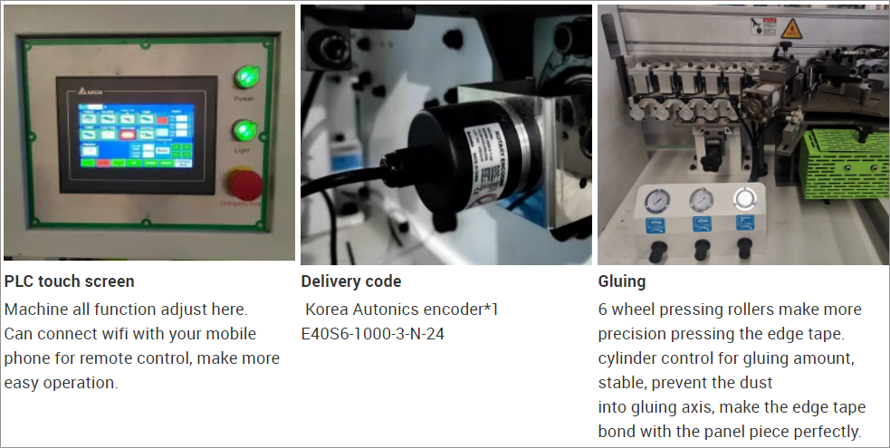 AKTEK Full Automatic Edge Banding Machine With Corner Rounding Function