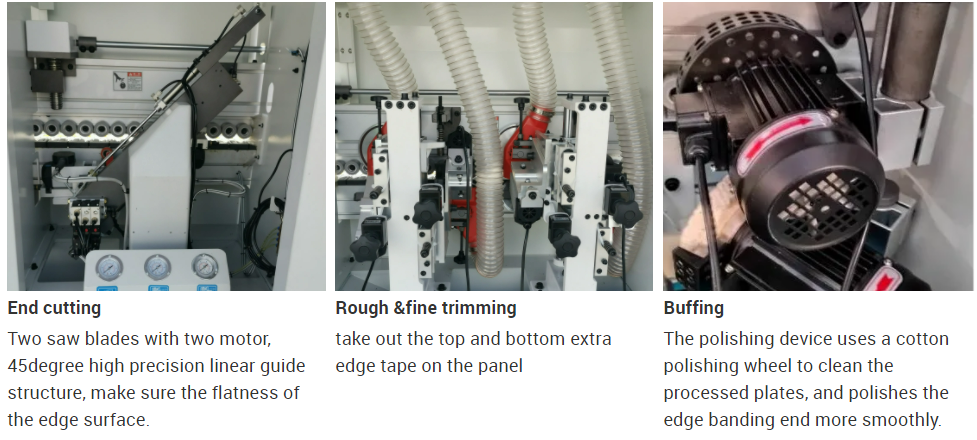 AKTEK Full Automatic Edge Banding Machine With Corner Rounding Function